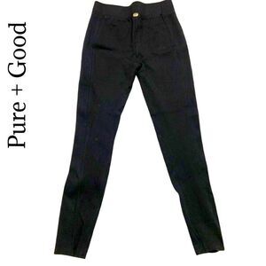 Anthropologie Pure + Good Jovet Ribbed Ponte Leggings XS